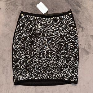 Black Gemmed Skirt